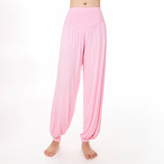 Buddha Stones Plain Color Loose Modal Yoga Dance Harem Pants - image 11