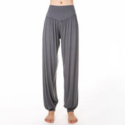 Buddha Stones Plain Color Loose Modal Yoga Dance Harem Pants - image 16
