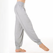 Buddha Stones Plain Color Loose Modal Yoga Dance Harem Pants - image 9