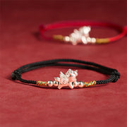 Buddha Stones "All the Best for Fortune and Protection" 925 Sterling Silver Year Of The Horse String Bracelet Includes Gift Message Card - image 23