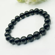 Buddha Stones Round Authentic Shungite Stone Inner Strength Beaded Bracelet - 8mm - image 5