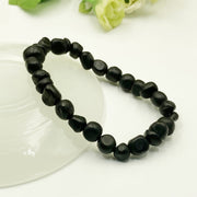 Buddha Stones 8mm Natural Authentic Shungite Stone Protection Beaded Bracelet - image 2