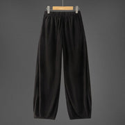 Buddha Stones Winter Men's Drawstring Plain Elastic Waistband Design Corduroy Pants With Pockets - image 9