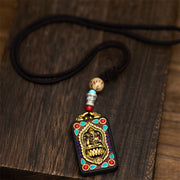 Buddha Stones Tibetan Ganesh Ganpati Elephant Ebony Wood Rope Peace Necklace Pendant - image 29