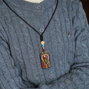 Buddha Stones Tibetan Ganesh Ganpati Elephant Ebony Wood Rope Peace Necklace Pendant - image 23