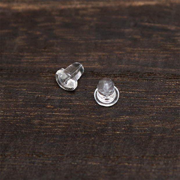 Buddha Stones Magnolia Flower Green Jasper Copper Plated Gold Balance Earrings - image 4