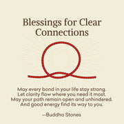 Buddha Stones "Blessings for Clear Connections" 925 Sterling Silver Lucky Golden Bead String Bracelet Anklet Includes Gift Message Card - image 2