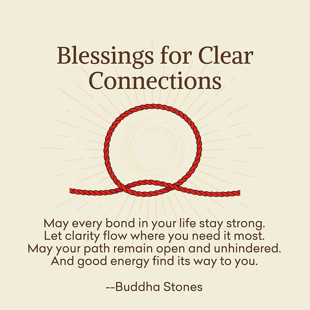 Buddha Stones "Blessings for Clear Connections" 925 Sterling Silver Lucky Golden Bead String Bracelet Anklet Includes Gift Message Card - image 2