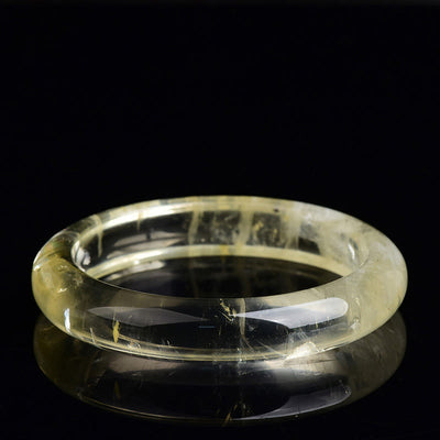 Buddha Stones Natural Citrine Quartz Prosperity Cuff Bangle Bracelet - Citrine(Generosity ♥ Pleasure) - 62mm - image 0