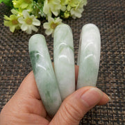 Buddha Stones Natural Jade Simple Design Prosperity Cuff Bangle Bracelet - image 3