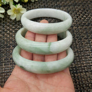 Buddha Stones Natural Jade Simple Design Prosperity Cuff Bangle Bracelet - image 2