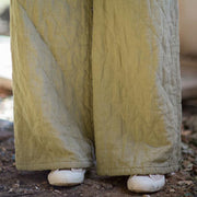 Buddha Stones Solid Color Thick Women's Wide Leg Pants With Pockets - image 17