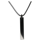 Buddha Stones Black Obsidian Blue Sandstone Transformation Necklace Pendant - Black Obsidian - image 0