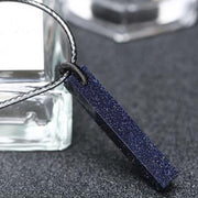 Buddha Stones Black Obsidian Blue Sandstone Transformation Necklace Pendant - image 6