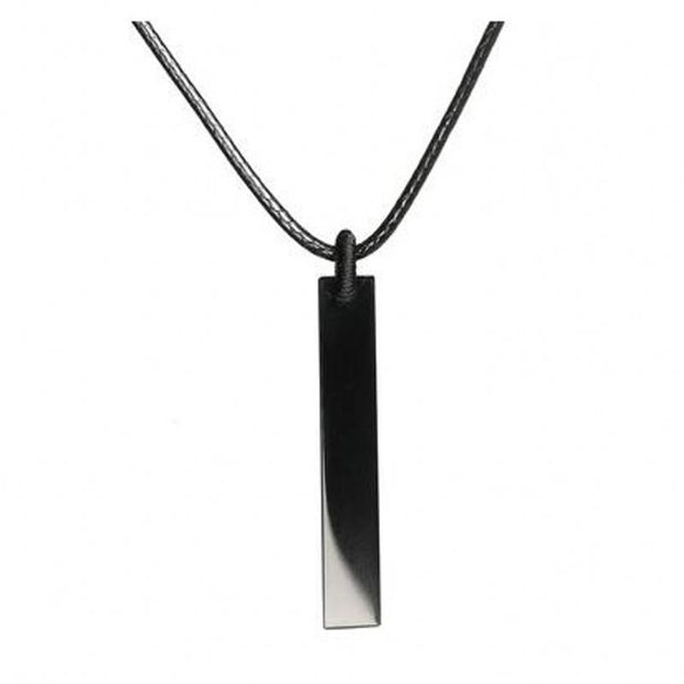 Buddha Stones Black Obsidian Blue Sandstone Transformation Necklace Pendant - Black Obsidian - image 0