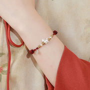 Buddha Stones 999 Sterling Silver Year Of The Horse Freedom Manually Made String Bracelet - image 10