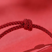 Buddha Stones 999 Sterling Silver Red Agate Year Of The Horse Prosperity String Bracelet - image 9