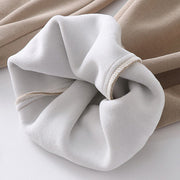 Buddha Stones Fall Winter Solid Drawstring Regular Fleece-Lined Elastic Waist Men's Cotton Harem Pants With Pockets - image 15