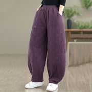 Buddha Stones Winter Diamond Pattern Bloomers Thermal Women's Pants With Pockets - image 20