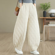 Buddha Stones Winter Diamond Pattern Bloomers Thermal Women's Pants With Pockets - image 9