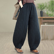 Buddha Stones Winter Diamond Pattern Bloomers Thermal Women's Pants With Pockets - image 15