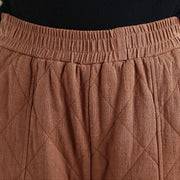 Buddha Stones Winter Diamond Pattern Bloomers Thermal Women's Pants With Pockets - image 5