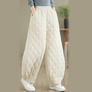 Buddha Stones Winter Diamond Pattern Bloomers Thermal Women's Pants With Pockets - image 10