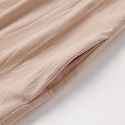 Buddha Stones Spring Fall Solid Color Long Sleeve Mid-length Open Front Men's Kimono - image 5