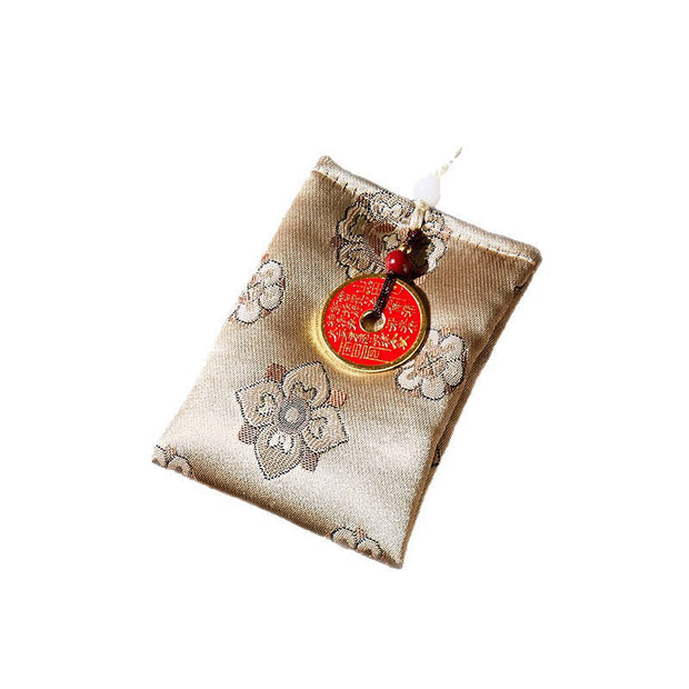 Buddha Stones Mountain Ghosts Spend Money Jacquard Embroidery Sachet Blessing Hanging Decoration - image 5