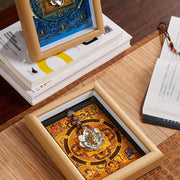 Buddha Stones Lotus Golden Ingot Thangka Photo Frame Ornament Home Decor - image 9