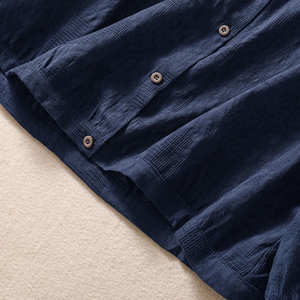 Buddha Stones Fall Jacquard Buttons Down Design Cotton Long Sleeve Women's Hoodie - image 5