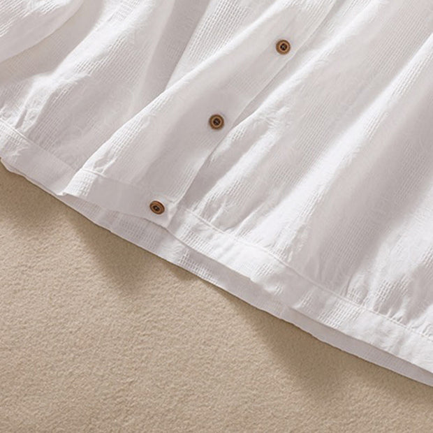 Buddha Stones Fall Jacquard Buttons Down Design Cotton Long Sleeve Women's Hoodie - image 25