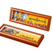 Buddha Stones Om Mani Padme Hum Buddha Golden Ingot Thangka Photo Frame Ornament Home Decor - image 13