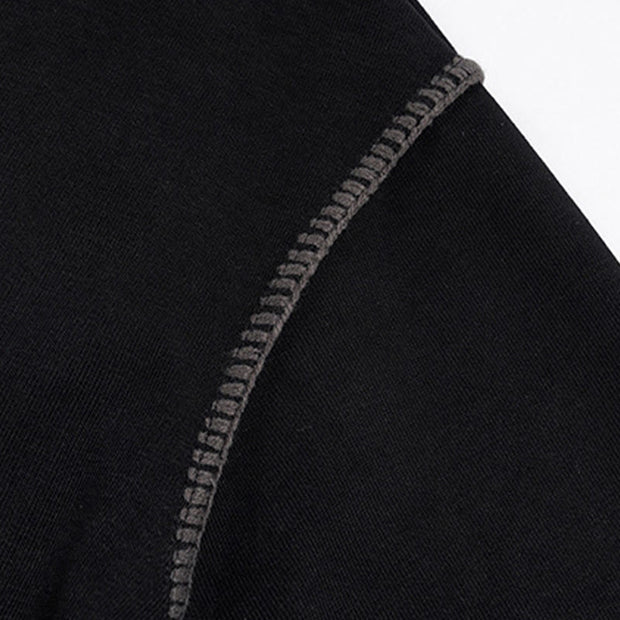 Buddha Stones Fall Polo Collar Button Men's Sweatshirt Cotton Pullover - image 8