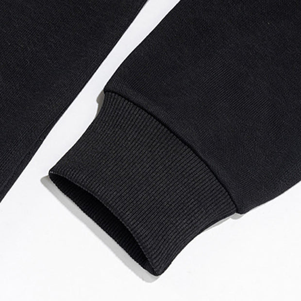 Buddha Stones Fall Polo Collar Button Men's Sweatshirt Cotton Pullover - image 10