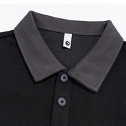 Buddha Stones Fall Polo Collar Button Men's Sweatshirt Cotton Pullover - image 7