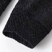 Buddha Stones Fall Crew Neck Stripes Button Men's Sweatshirt Pullover - image 9