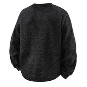 Buddha Stones Fall Crew Neck Stripes Button Men's Sweatshirt Pullover - image 4