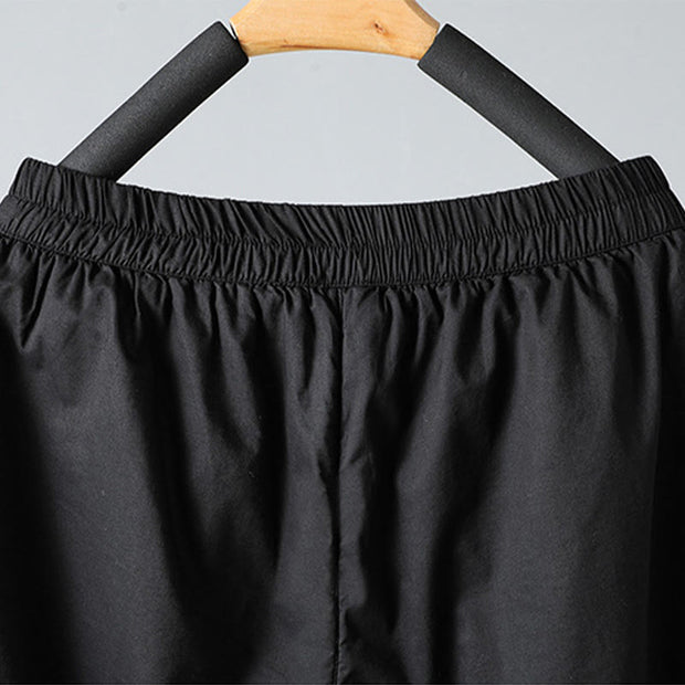 Buddha Stones Winter Elastic Waist Cotton Thermal Women's Cropped 7-8 Length Harem Pants With Pockets - image 20