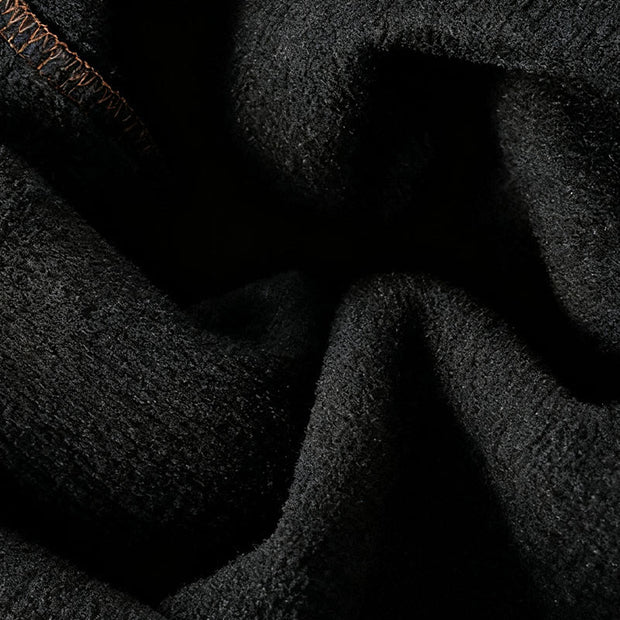 Buddha Stones Plain Elastic Waist Patchwork Plaid Women's Ankle-Length Wide Leg Corduroy Pants - image 17