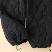 Buddha Stones Winter Curved Lines Elastic Waist Drawstring Cotton Thermal Women's Pants With Pockets - image 14