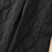 Buddha Stones Winter Curved Lines Elastic Waist Drawstring Cotton Thermal Women's Pants With Pockets - image 13