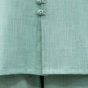 Buddha Stones 2Pcs Chinese Frog-Button Long Sleeve Shirt Top Pants Meditation Zen Tai Chi Cotton Clothing Women's Set - image 18