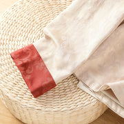 Buddha Stones Fall Jacquard Floral Print Frog-Button Stand Collar Long Sleeve Women's Cotton Shirt - image 25