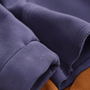 Buddha Stones Winter Solid Color Fleece-lined Cotton Long Sleeve Women's Hoodie With Pockets - image 12