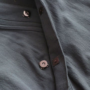 Buddha Stones 2Pcs Wudang Tai Chi Ceremony Solid Long Sleeve Men's Taoist Long Robe Kimono Sleeveless Vest Suit - image 15