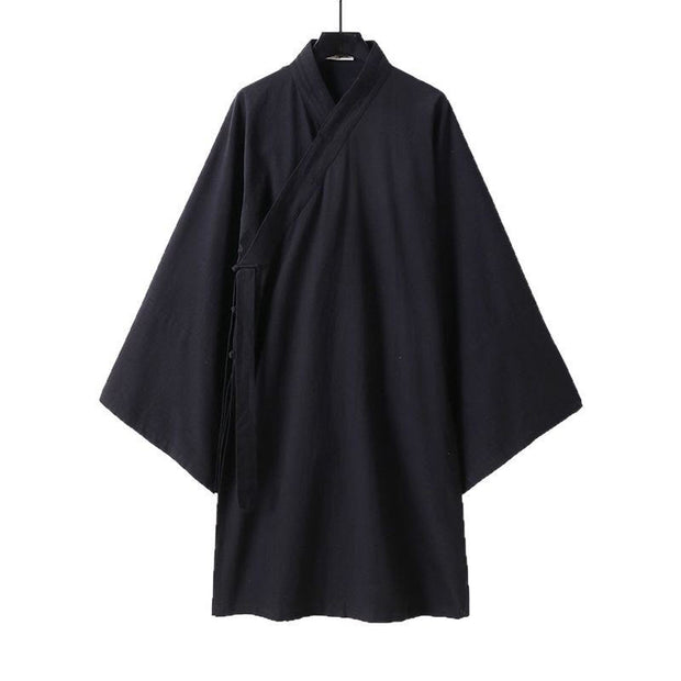 Buddha Stones Wudang Traditional Tai Chi Ceremony Long Wide Sleeve Men's Taoist Long Robe - image 1