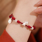 Buddha Stones 999 Sterling Silver Red Agate Year Of The Horse Freedom String Bracelet - image 2