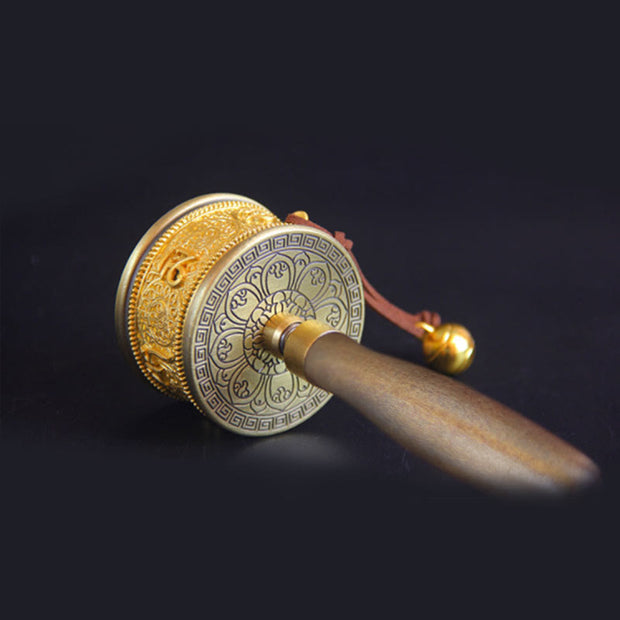 Buddha Stones Tibetan Lucky Prayer Wheel Six True Words Decoration - image 2