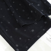 Buddha Stones Casual White Dots Pattern Polyester Women's Wide Leg Pants With Pockets - image 3